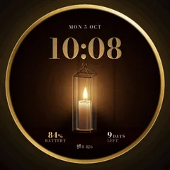 Astra Candle watch face preview