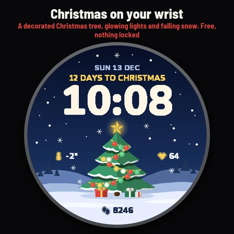Astra Christmas watch face, gallery image 1