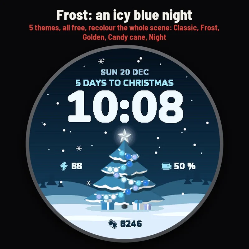 Astra Christmas watch face, gallery image 2