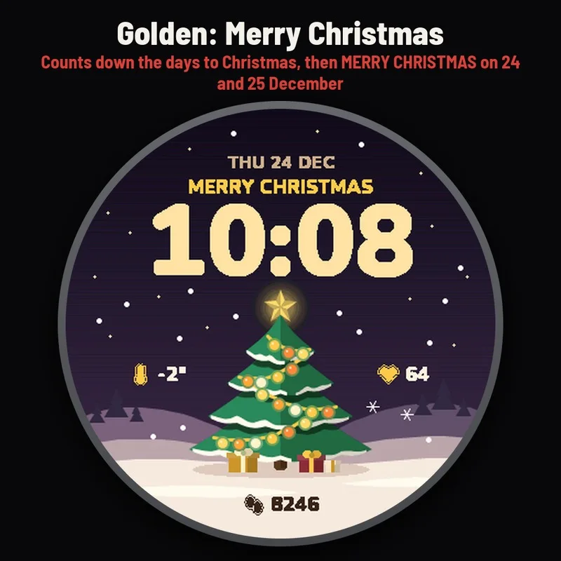 Astra Christmas watch face, gallery image 3