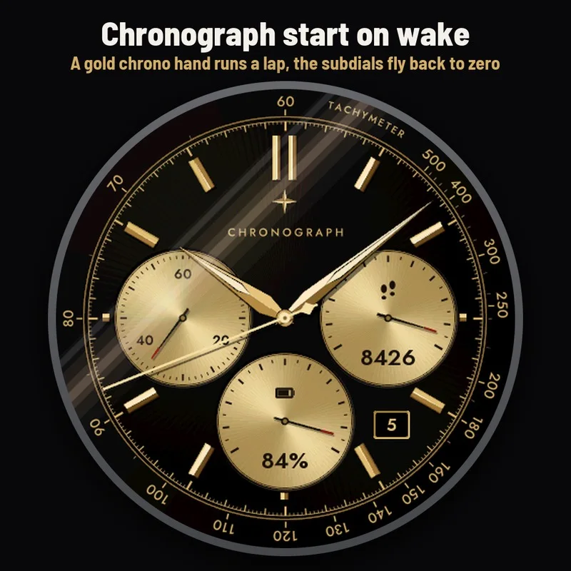 Astra Chrono Noir Zifferblatt, Galeriebild 2