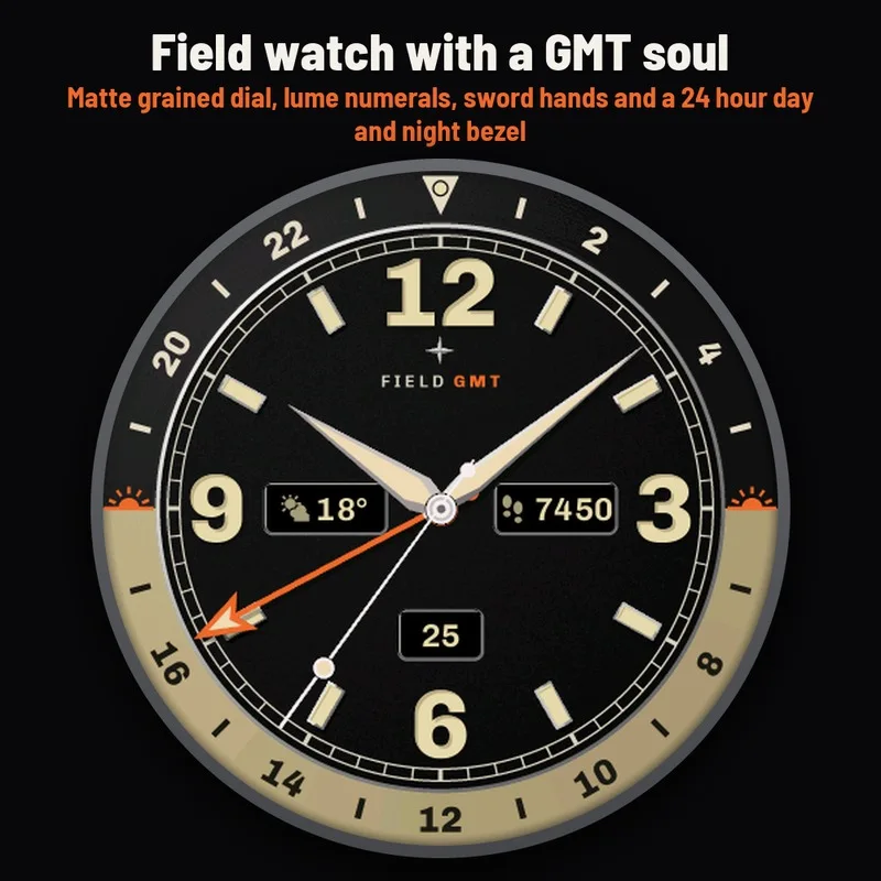 Astra Field GMT watch face, gallery image 1