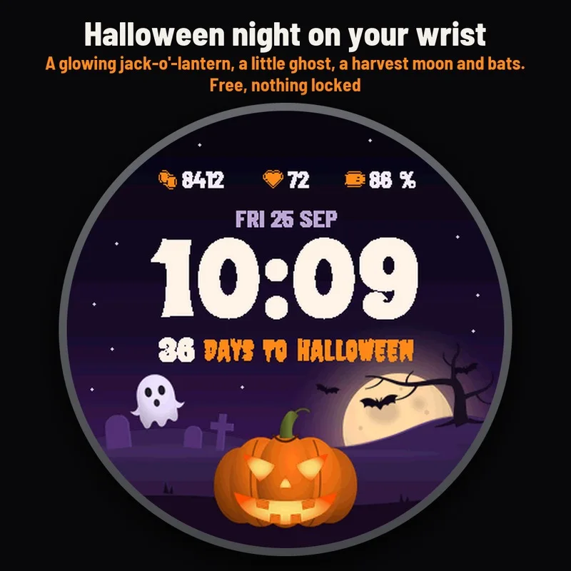 Astra Halloween watch face, gallery image 1