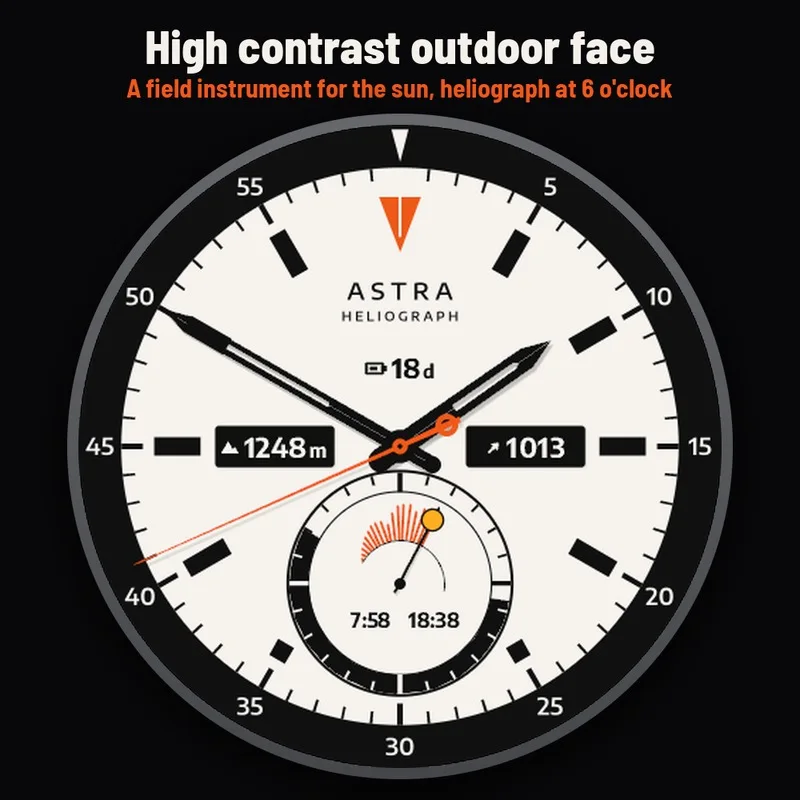 Astra Heliograph watch face, gallery image 1