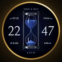 Astra Hourglass watch face preview