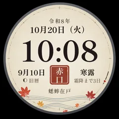 Astra Koyomi watch face preview