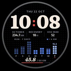Astra Logbook watch face preview