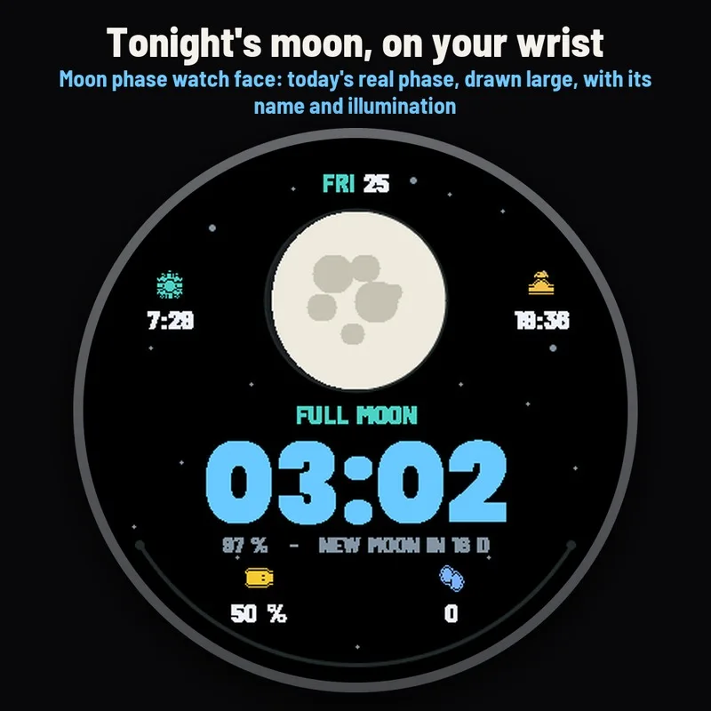 Astra Luna watch face, gallery image 1