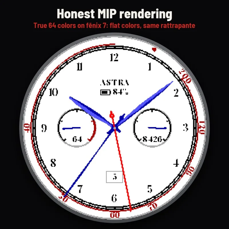 Astra Rattrapante watch face, gallery image 4