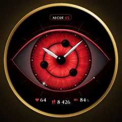 Astra Red Eye watch face preview