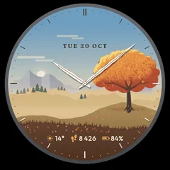 Astra Seasons watch face preview