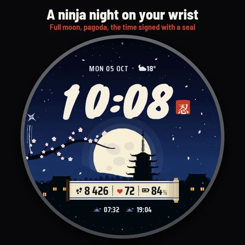 Astra Shuriken watch face, gallery image 1