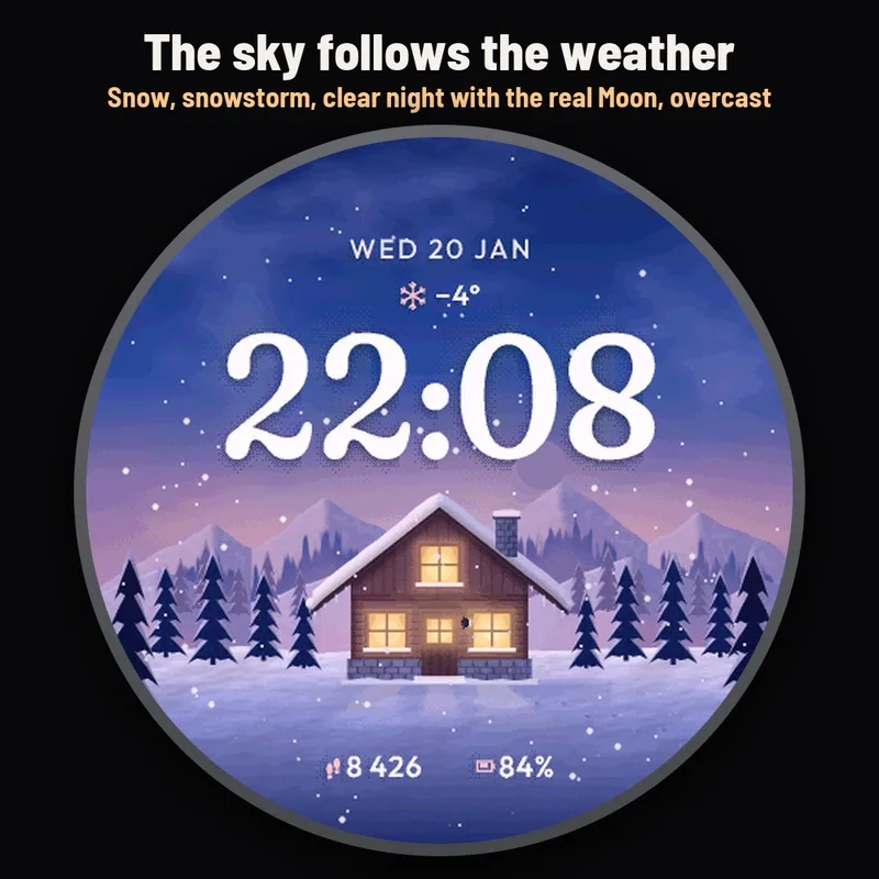 Astra Snowfall watch face, gallery image 2