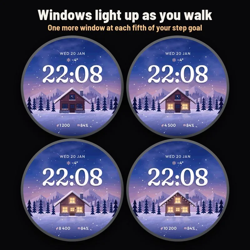 Astra Snowfall watch face, gallery image 3