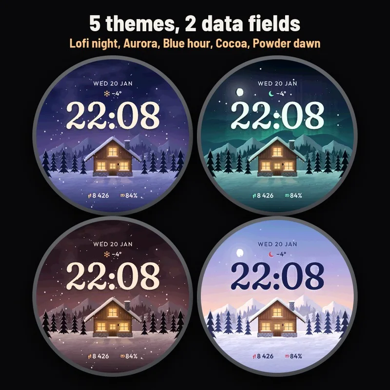 Astra Snowfall watch face, gallery image 4