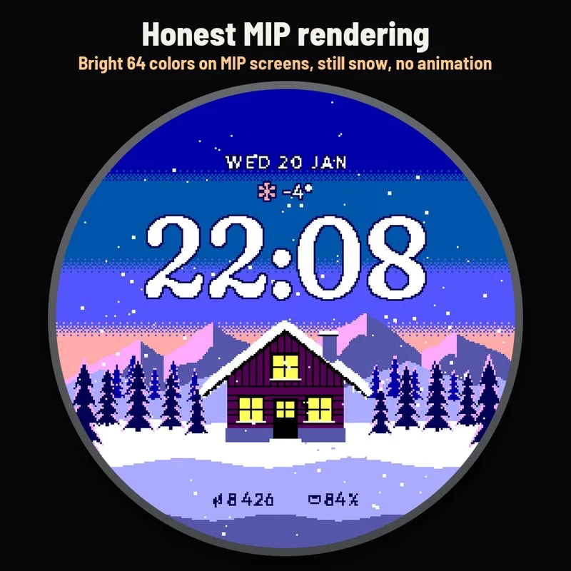 Astra Snowfall watch face, gallery image 5