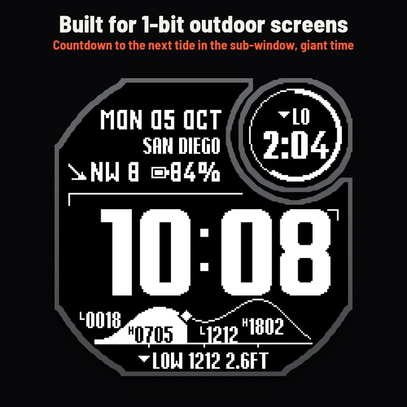 Astra Tidemark watch face, gallery image 3
