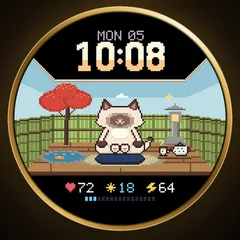 Astra Zen Cat watch face preview